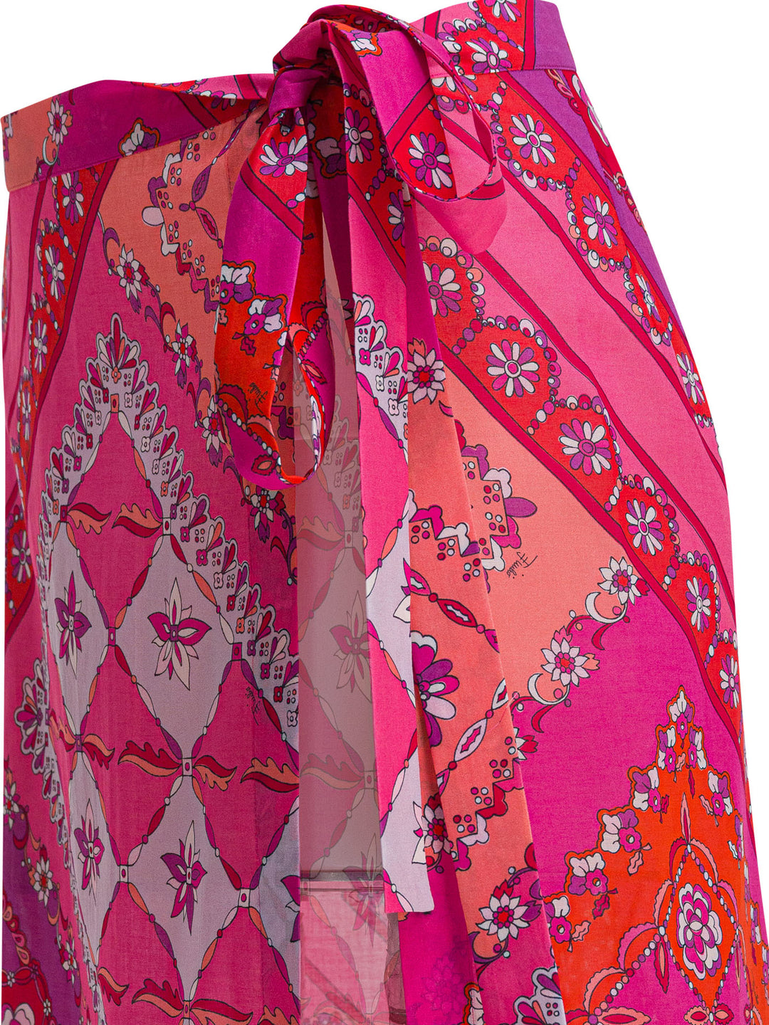 Pucci Festa Print Skirt Swimwear - Rosa | e459406feb3d139cf26f2d2658a7df9f9b351e25