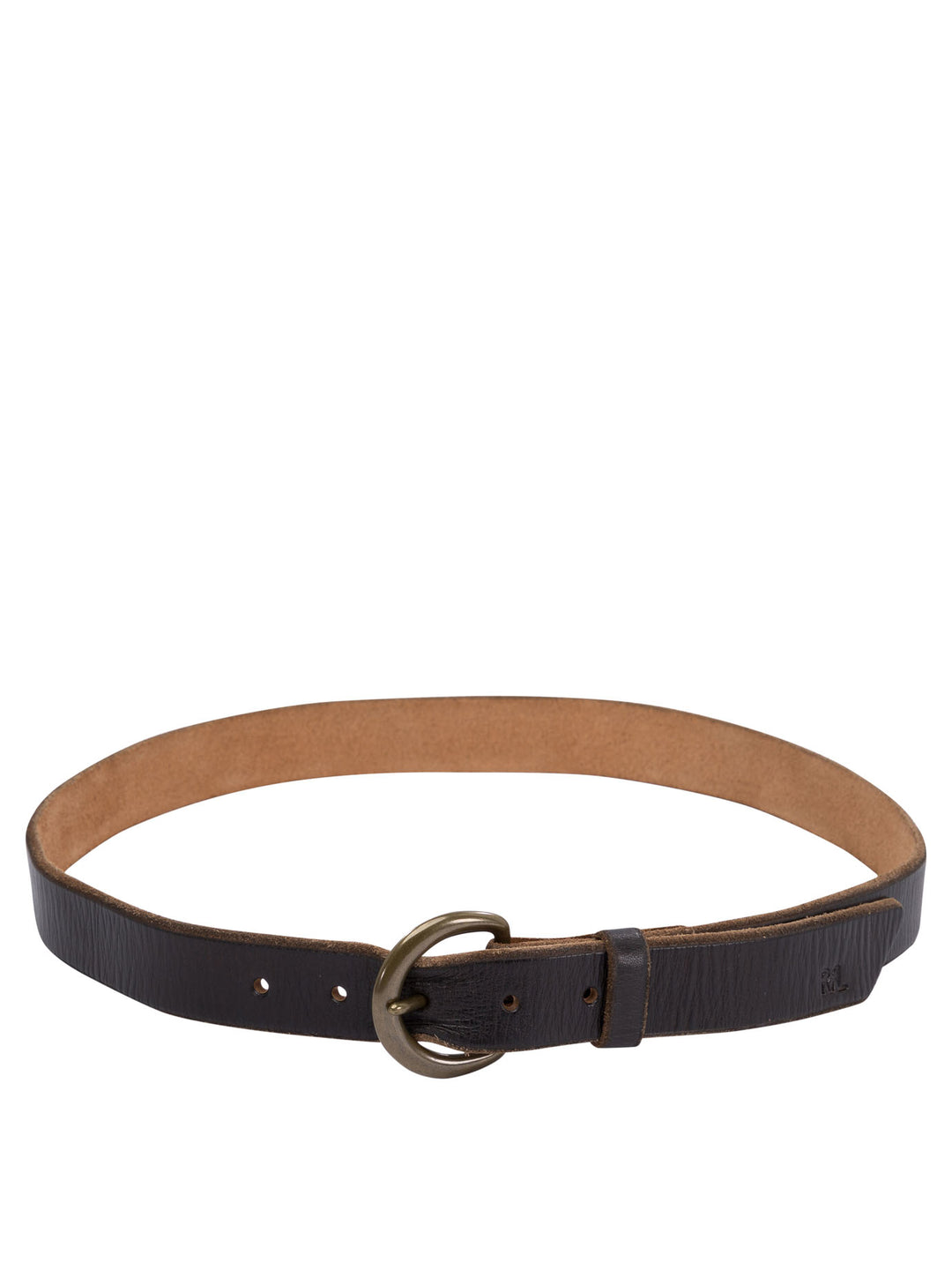 Rrl By Ralph Lauren Hammered Leather Belt Cinture - Marrone | 7f807a3d84d53ed382339928a7e31af33ebff498