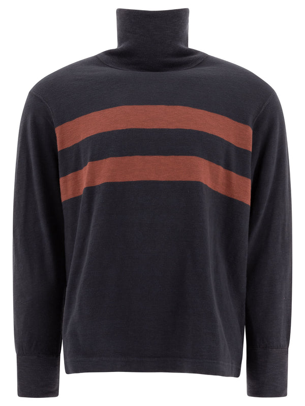 Cotton Turtleneck Sweater Knitwear Blu