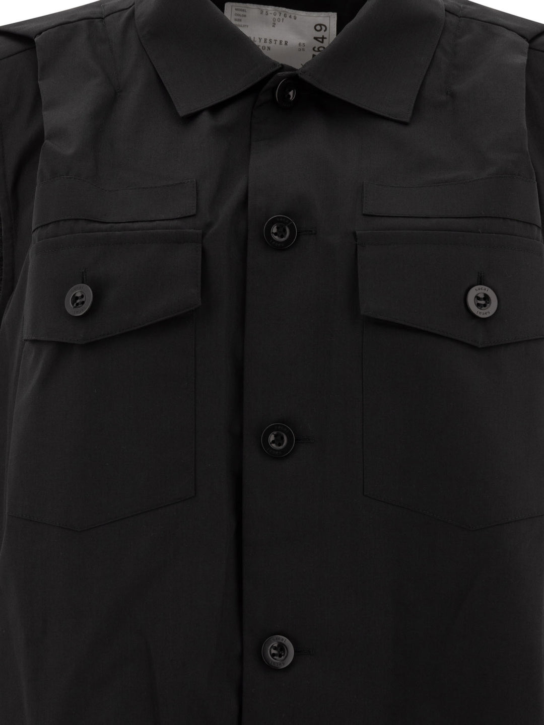 Sacai Shirt Dress Abiti - Nero | 4d9315c396e0179980c699ea5488bff6fff343f6