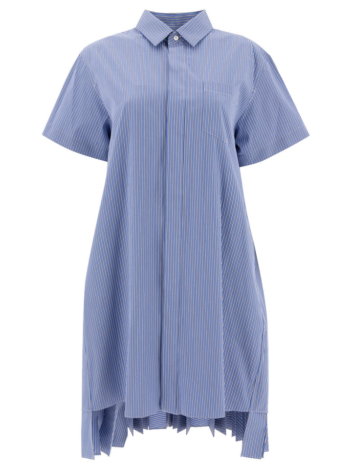 Sacai Shirt Dress Abiti - Blu | 8fa05d40fdc293b8439336a63da4267cdfb6f02f