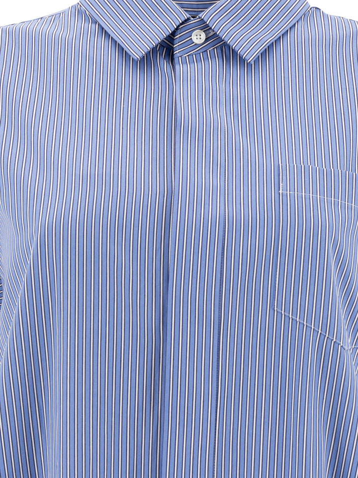 Sacai Shirt Dress Abiti - Blu | eb9790d78a413d927ddd8b2d0be0fa8539f8e629