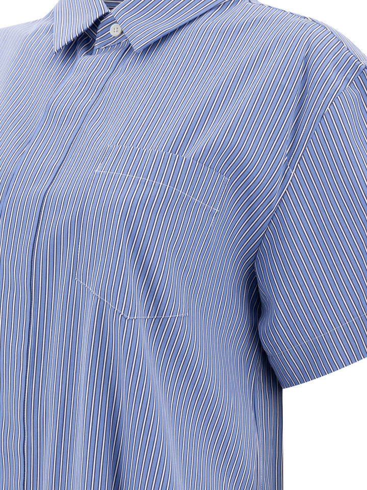 Sacai Shirt Dress Abiti - Blu | d76a9fe224cd88007f54fd6cc580f02c07ca71ea