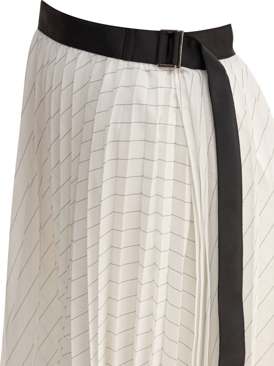 Sacai Pleated Skirt Gonne - Bianco | 7a4b13517901a3c4944840b33f3fdc766012a377