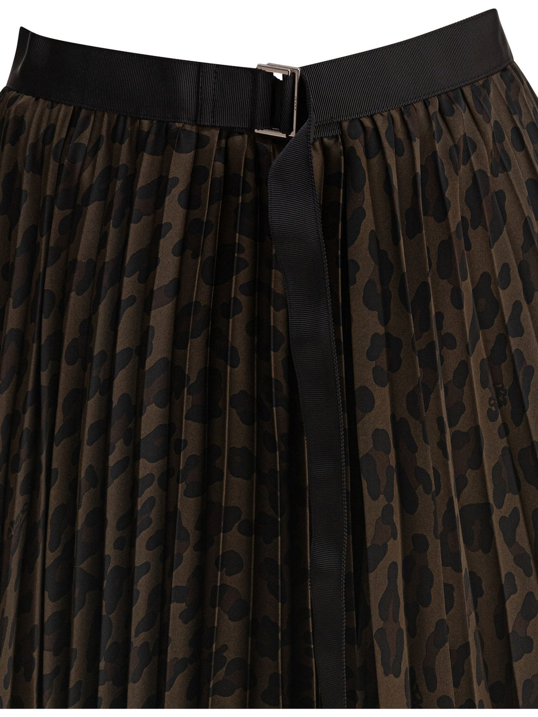 Sacai Leopard Skirt Gonne - Marrone | 476643b70f33cb6df558db892e2d1e618374dbc1