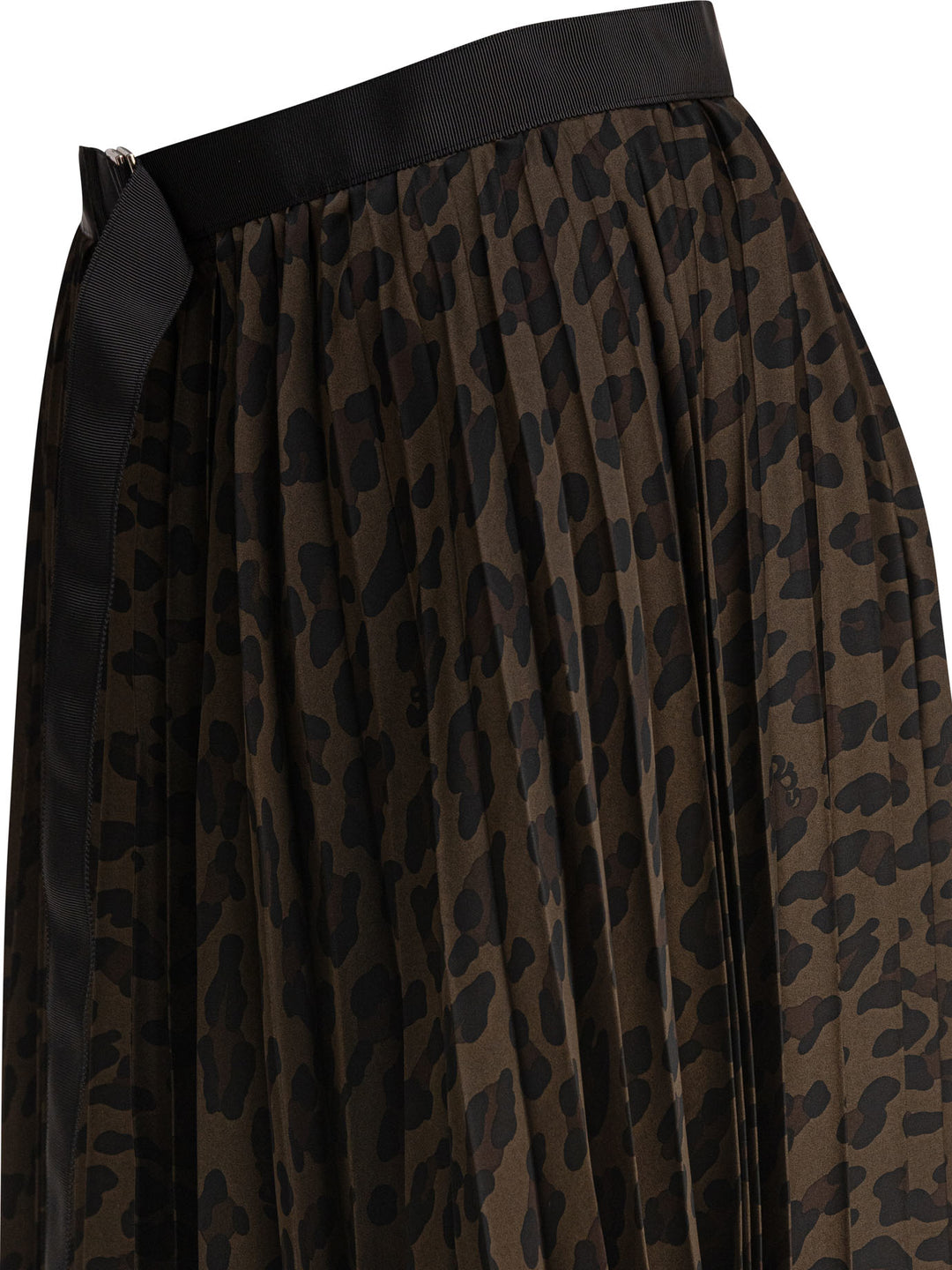 Sacai Leopard Skirt Gonne - Marrone | 7bf6821fcbd2ea4a153f13593e636bec5410e39b