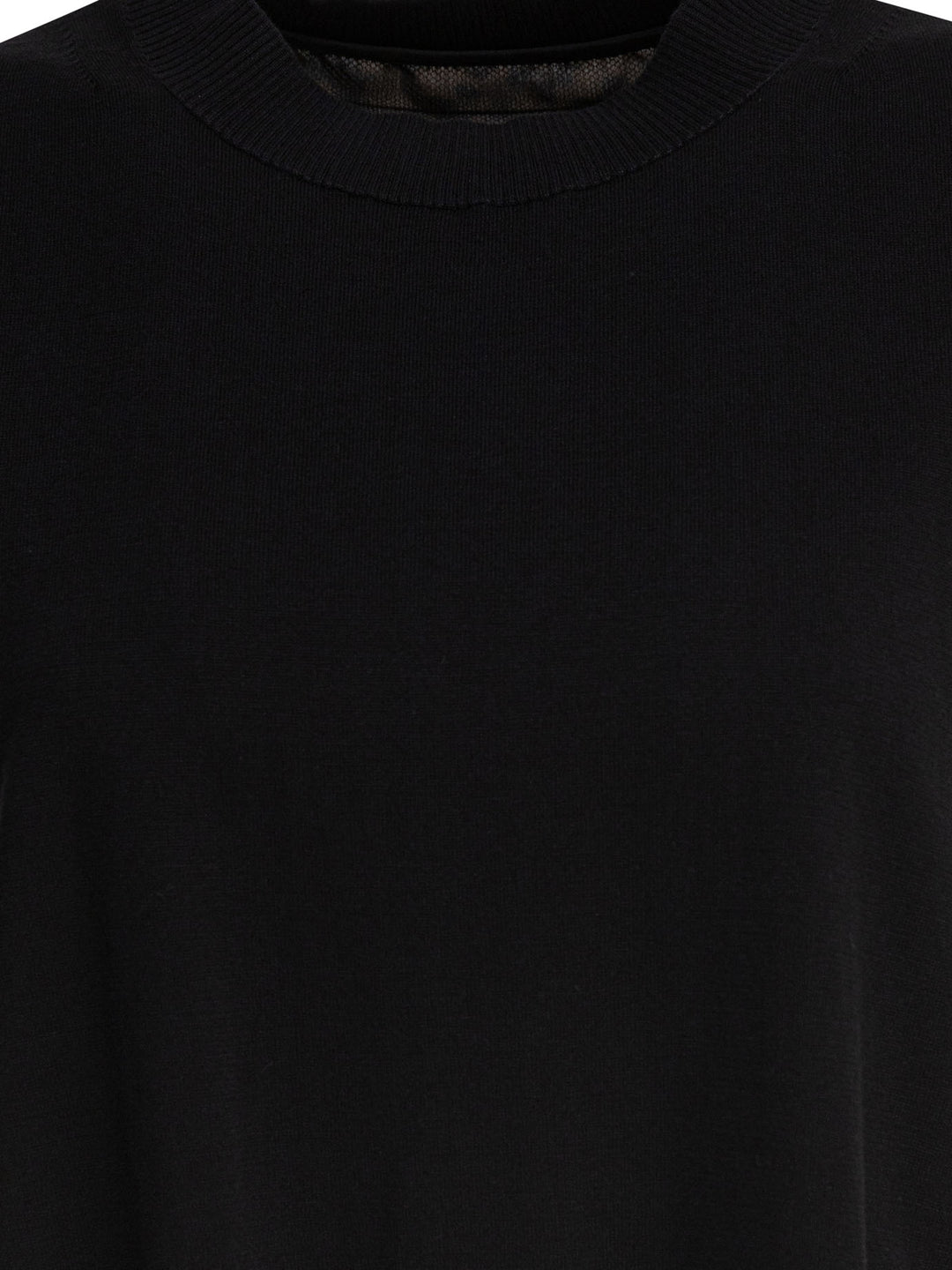 Sacai Leopard Print Top Top - Nero | 7c96350f007393635ecb3454d881923b9d9eb70d