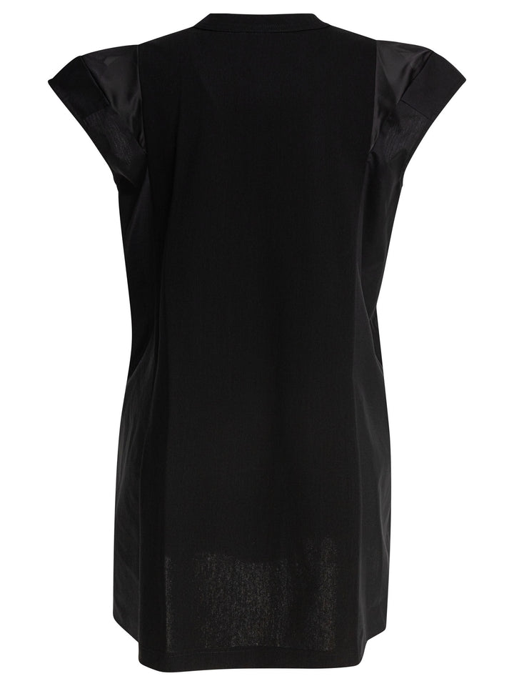 Sacai Cotton Jersey Dress Abiti - Nero | 306e725ea2388e53b51515a9705e8511576543ab