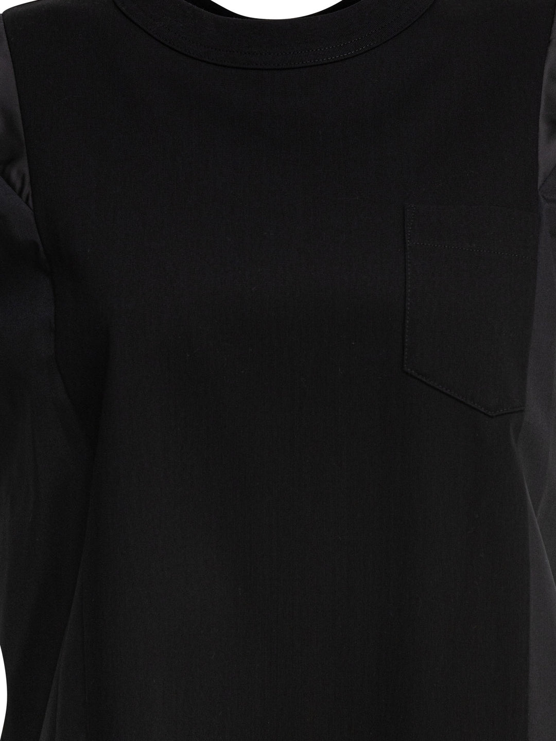 Sacai Cotton Jersey Dress Abiti - Nero | 303ade6e27f7c468a581c7e0618faad218b4e000