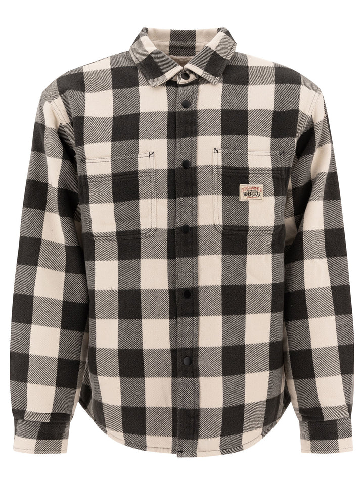 StüSsy Check Jackets and Coats - Nero | 38bc63045371144ec95950db6cd2c36f680a7947