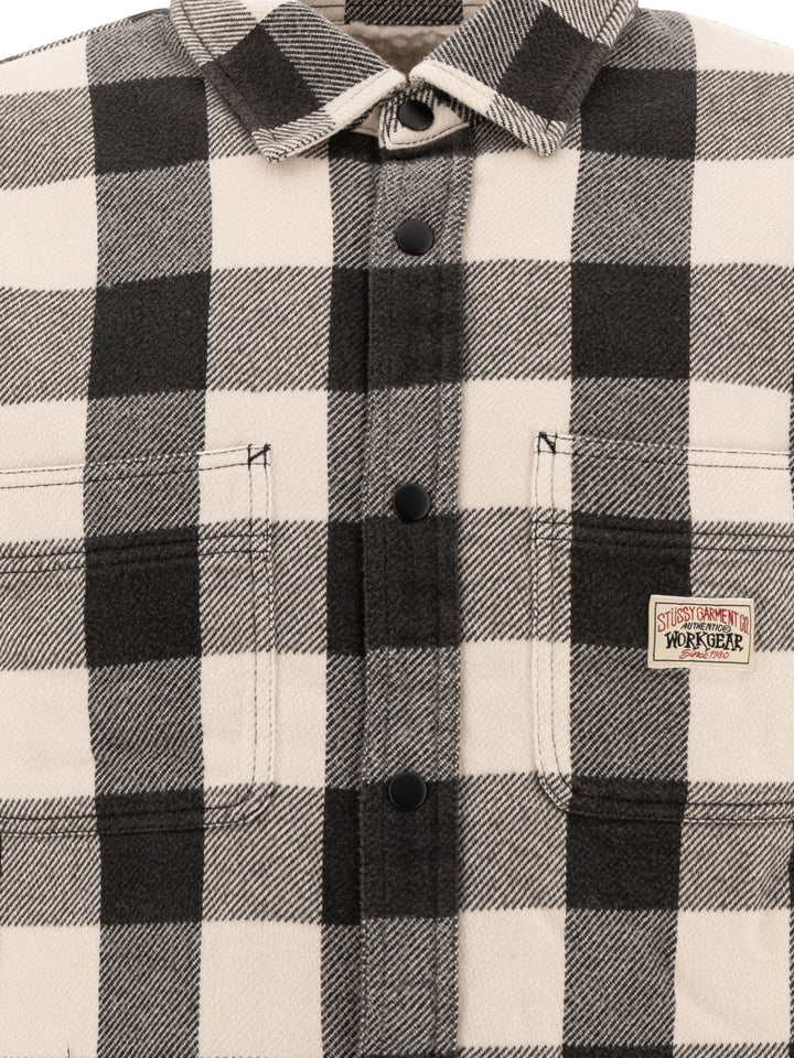 StüSsy Check Jackets and Coats - Nero | 25cd22869bdb218118a5a8d17665f74c7a510c45