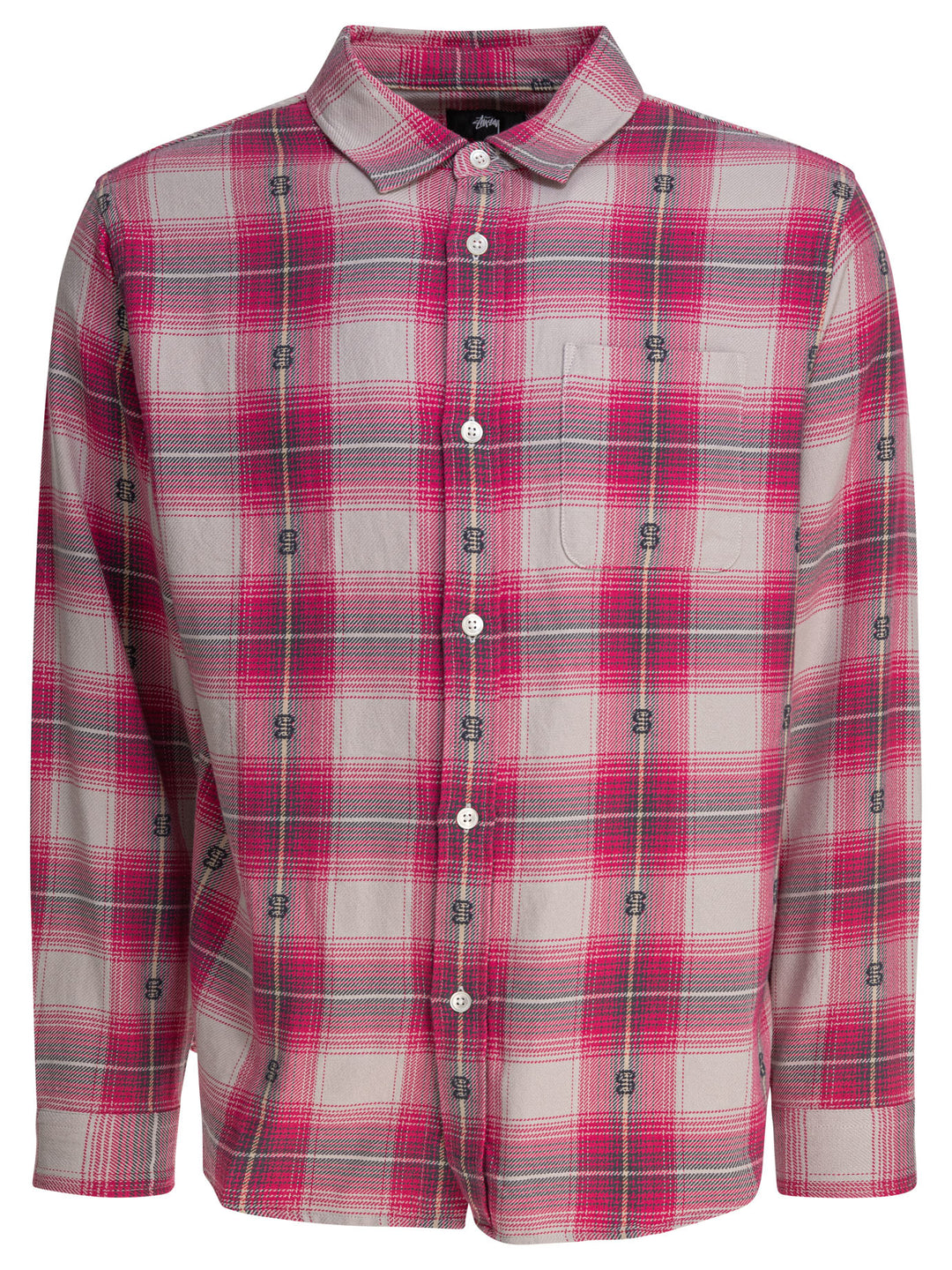 StüSsy Motif Plaid Shirt Shirts - Rosa | f2b0605280dc25ebb014a59c00483999979461eb