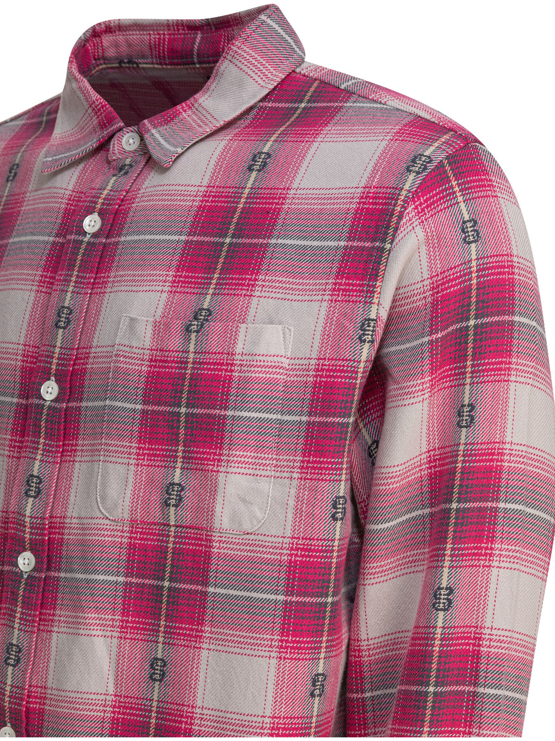 StüSsy Motif Plaid Shirt Shirts - Rosa | 15ecbc451d32e7d082d042476fd602833f88f738