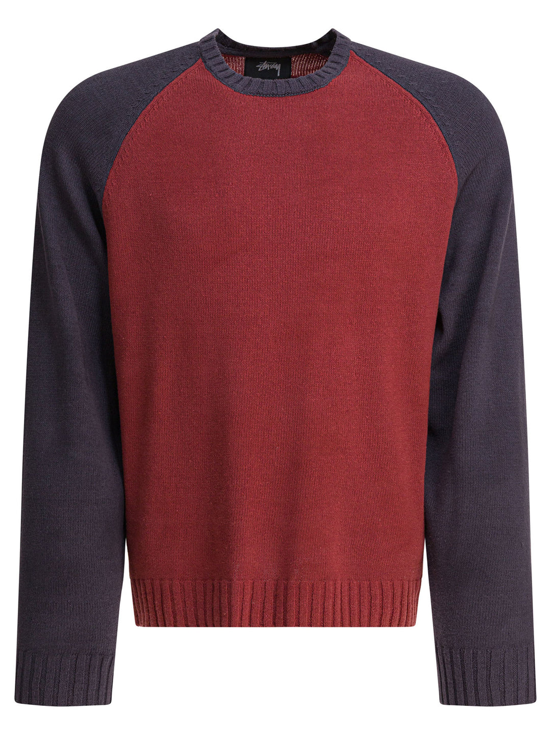 StüSsy Raglan Knitwear - Rosso | 0d07fbebcf42eaac387675fcd18592d99cc0046c