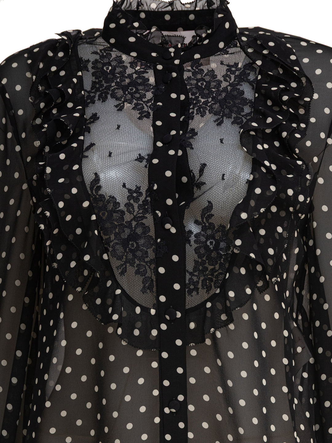 Valentino Silk Long-Sleeved Shirt Shirts - Nero | b3af5280d01442f4131884aedcd34566f84b63ff