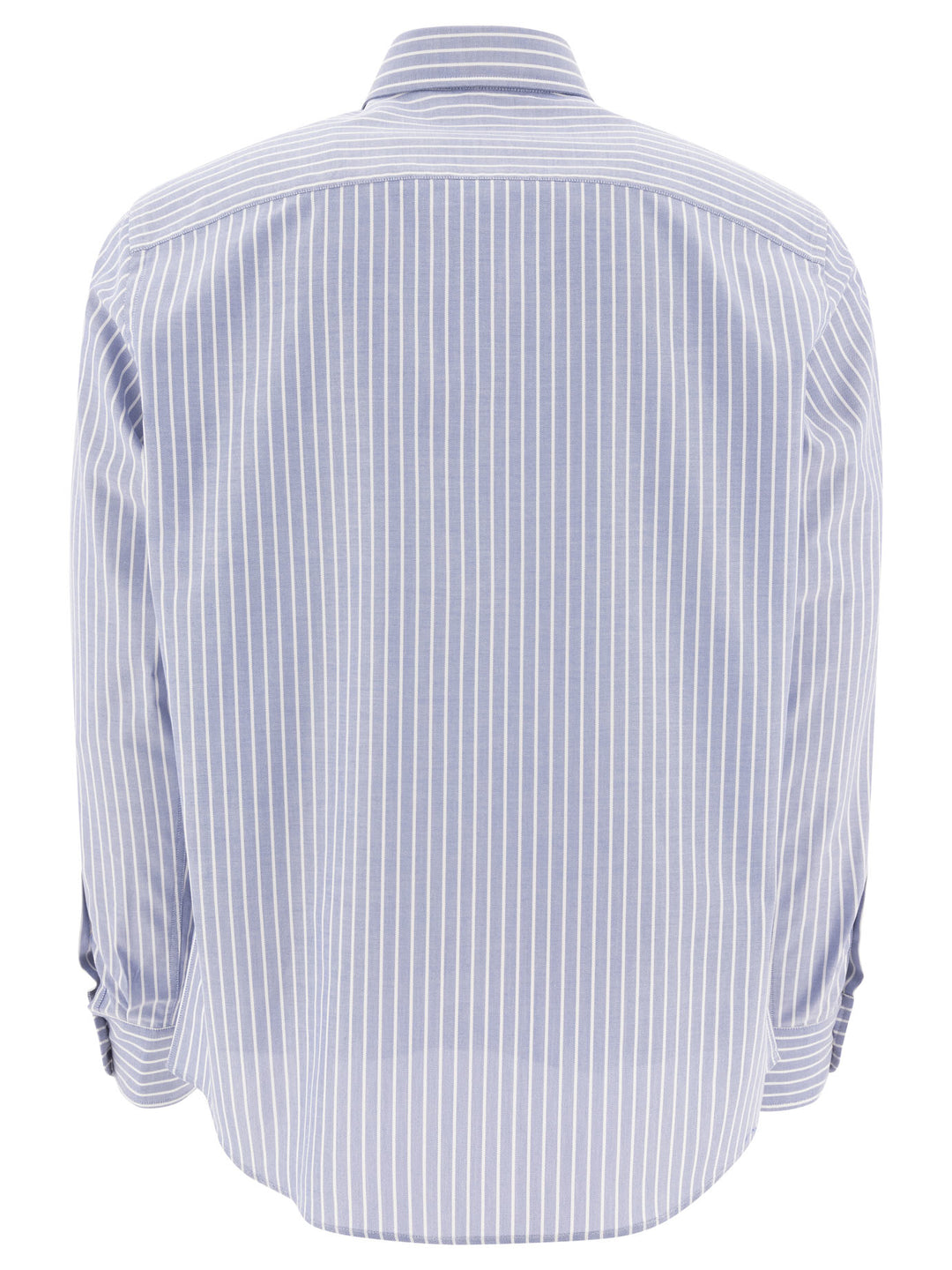 Valentino Cotton Striped Shirt Shirts - Light blue | 9987a8c0a027fa76b7207b3cb5093de10f14ab6f