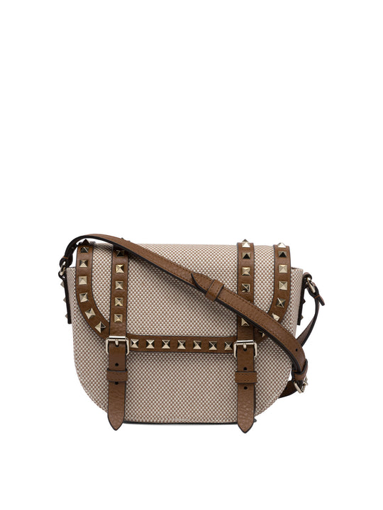 Rockstud Borse A Tracolla Beige