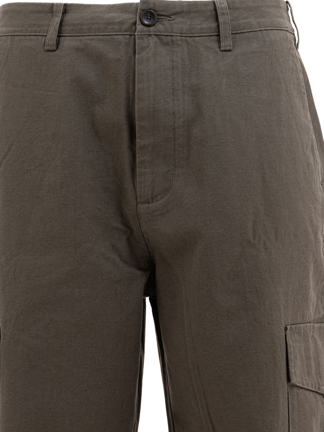 Vince Cotton And Linen Cargo Trousers - Verde | 19276b3372c54c10494fd1f25627252f35525357
