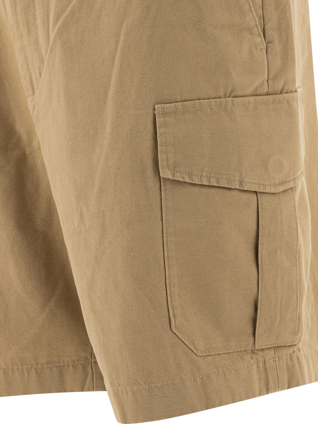 Vince Cotton And Linen Cargo Shorts - Beige | 988a8236c6cf00e2e60f999ca0b891d896eb9142