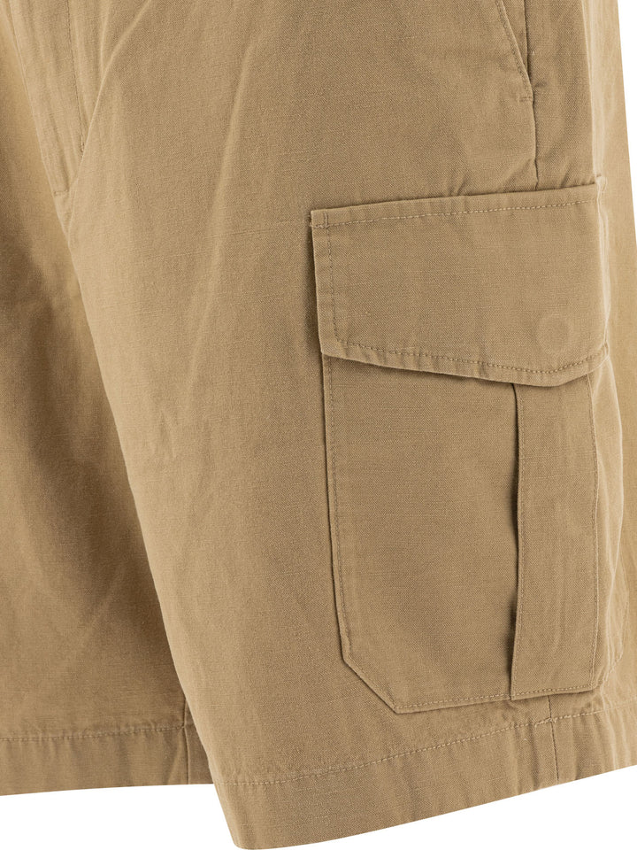 Vince Cotton And Linen Cargo Shorts - Beige | 988a8236c6cf00e2e60f999ca0b891d896eb9142