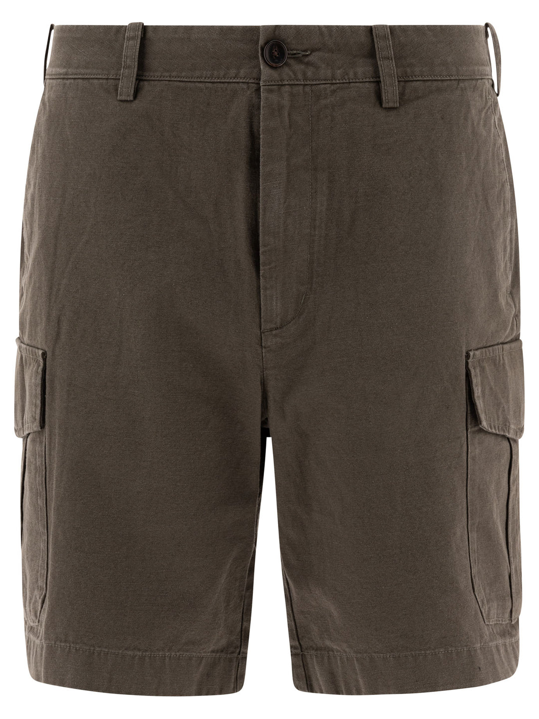 Vince Cotton And Linen Cargo Shorts - Verde | 6824c4ce90c88c59874118d30821b78eb01f1883