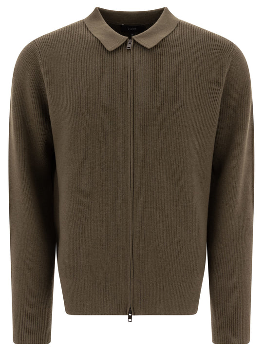 Wool Blend Cardigan Knitwear Verde