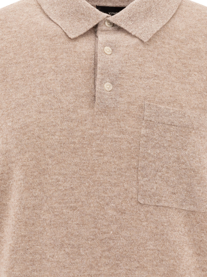 Vince Linen, Wool And Chashmere Polo Shirt Polo shirts - Beige | edb32c445b090552ebf113c4f1f3ce27d87e393e
