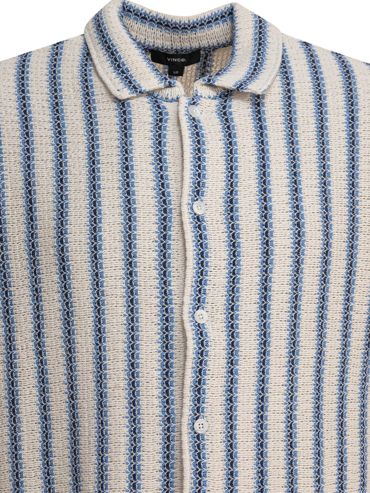 Vince Striped Shirt Shirts - Light blue | f8acd064a5064eedae5c1e4ab40713ccf3bd39f4