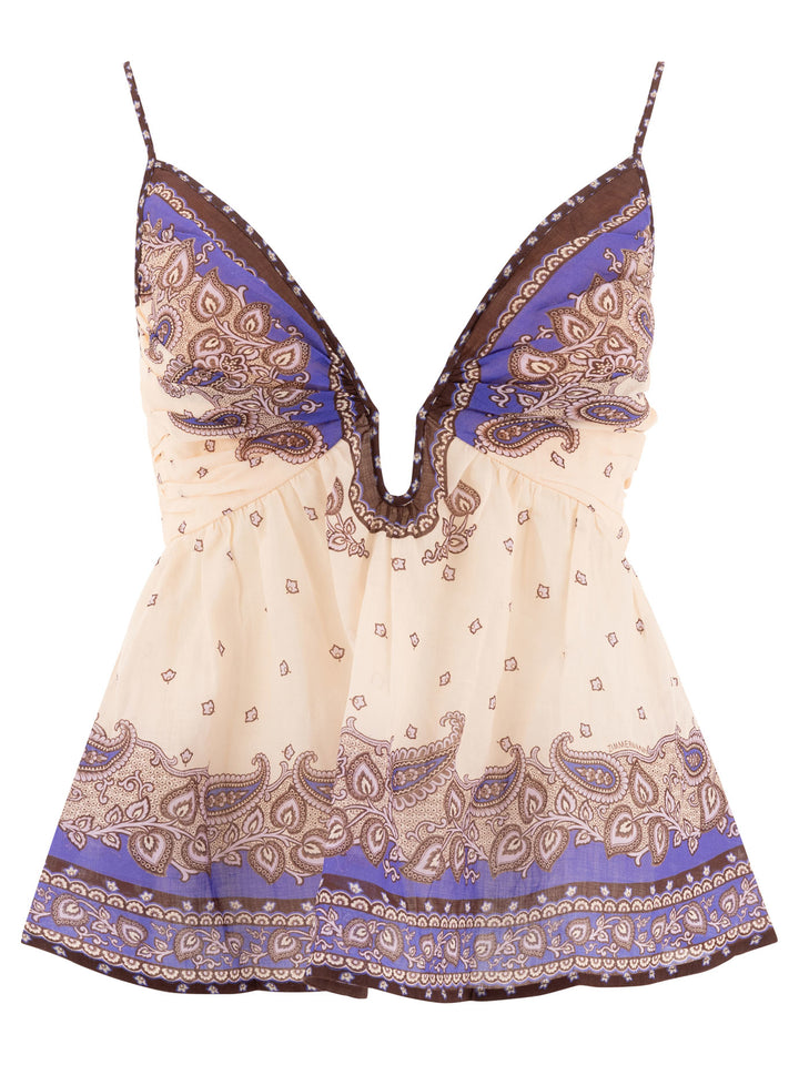 Zimmermann Maxine Top - Viola | 114b10be5e991b6c5542549bd4061fad0ea29fd7