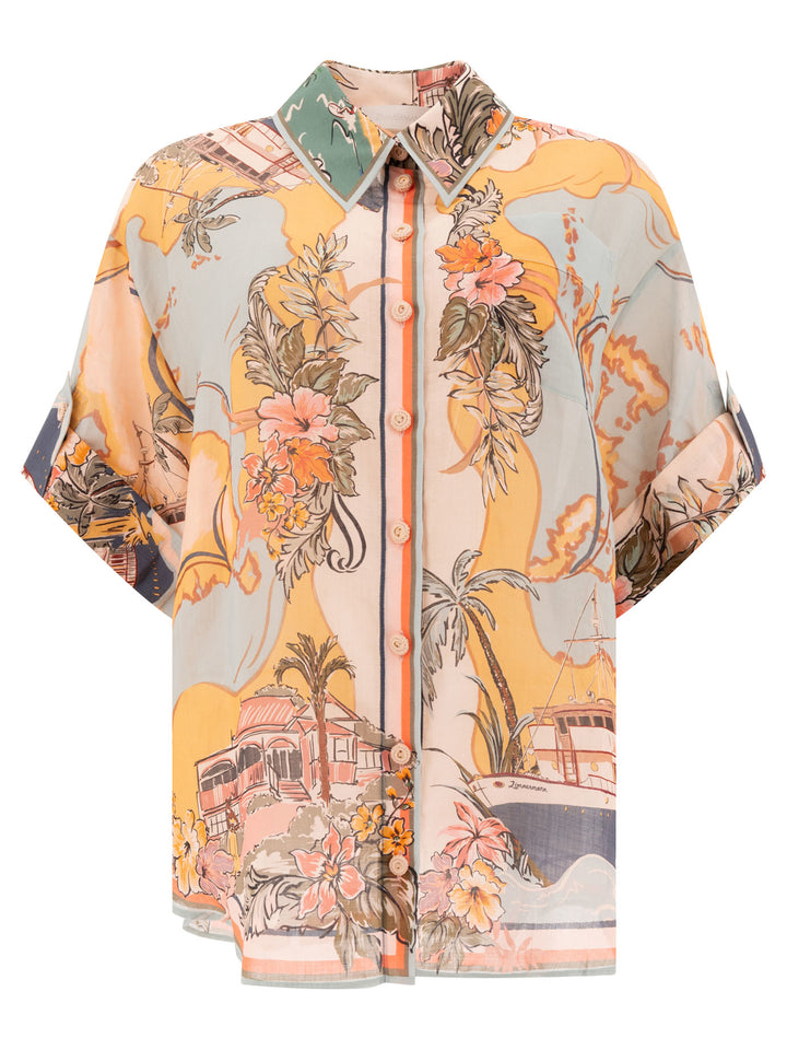 Zimmermann Ramie Shirt Shirts - Light blue | 4b28da8ac3359df6eeafa4af7dcd2e15735a1326