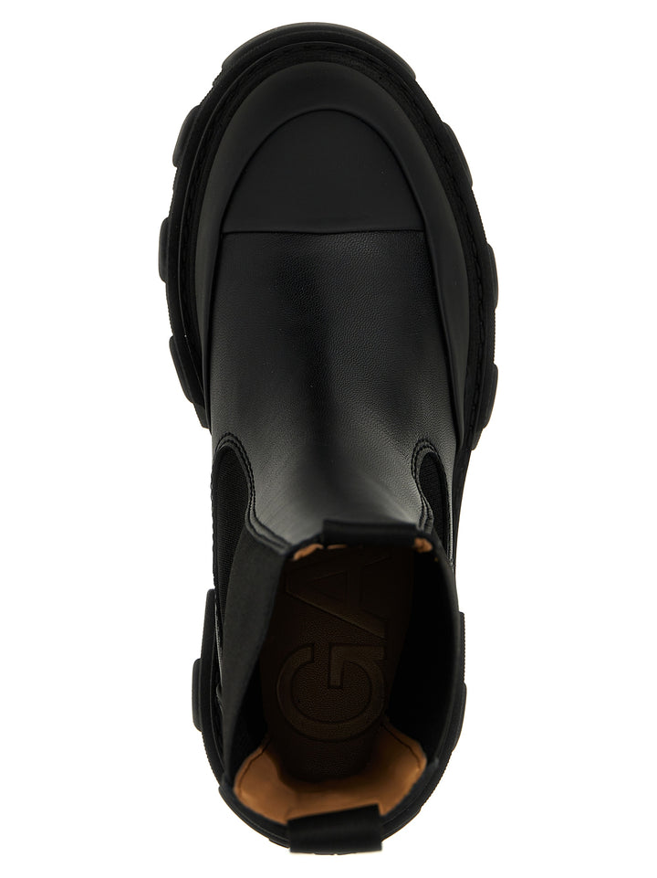 Ganni Leather Ankle Boots Stivali e Stivaletti - Nero | 5c55b192132c4606538816fdd2b3cd1e8a79caf3