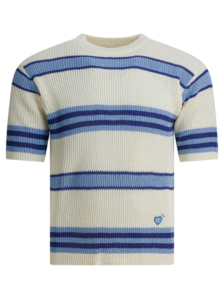 Human Made Short-Sleeved Knit Knitwear - Blu | 4c00b7a73e1468e5dbd138891d2650d4cbb58111