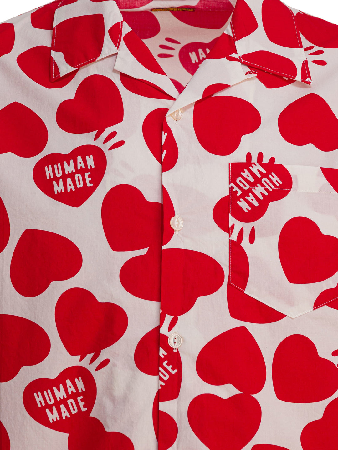 Human Made Heart Vacation Shirts - Bianco | 5881d17aec461e0d044efc4730d81f93df2ac4e8