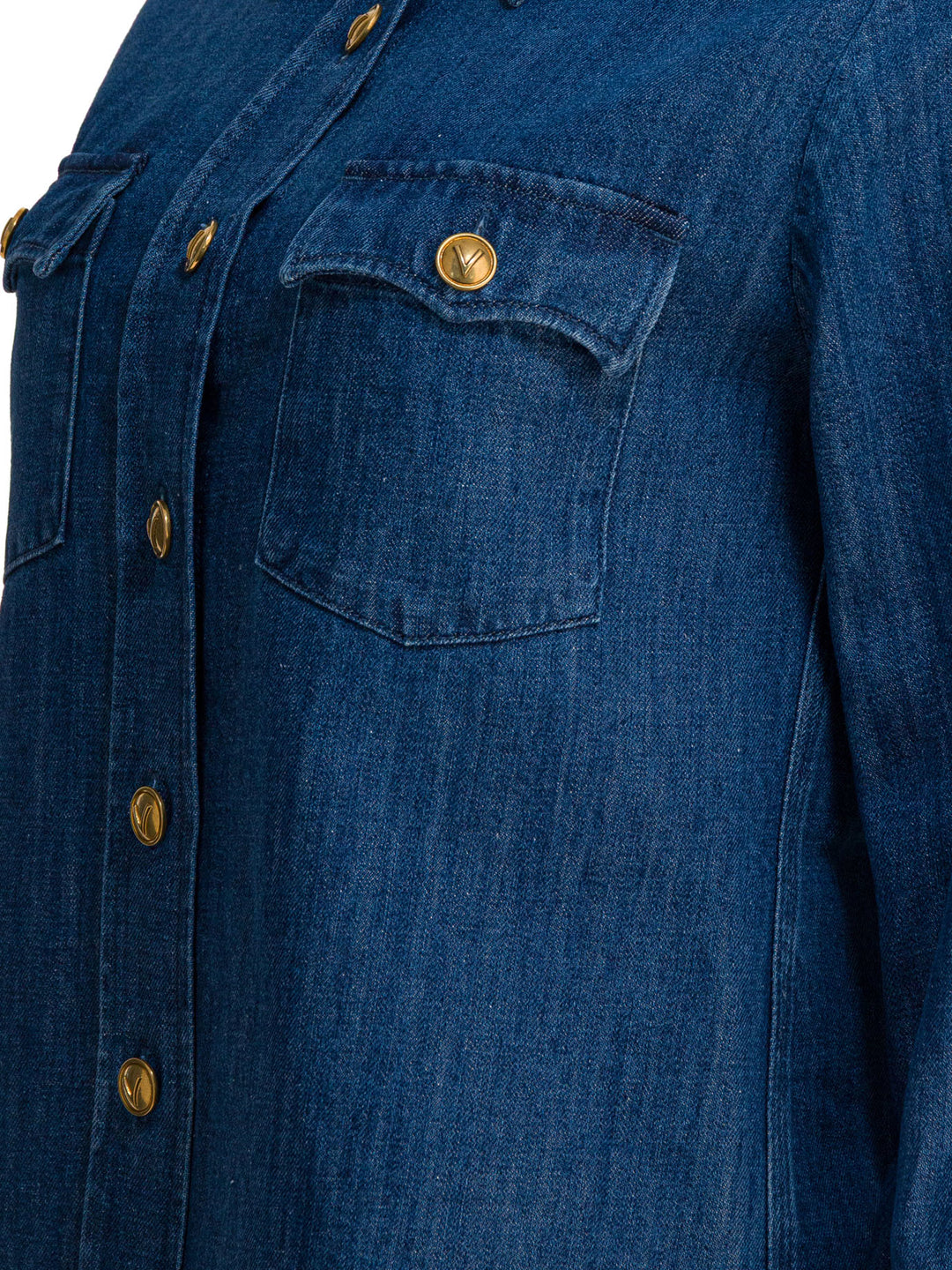 Valentino Western Style Shirt Shirts - Blu | 72c455fcf343c8434e7f417dd38596ab05167c2f