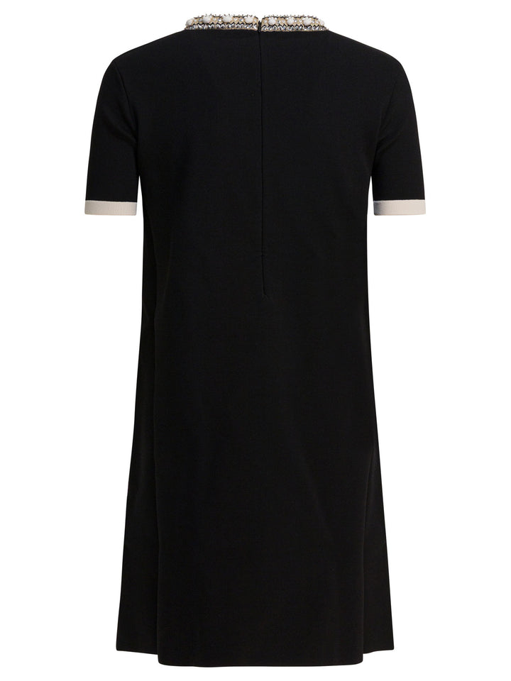 Valentino Embellished Choker Dress Abiti - Nero | 63f4c6275315cab8d07f51598588f74525e0ebda