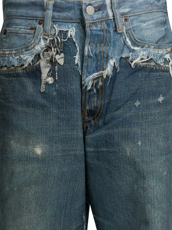 Acne Studios Trompe L Jeans - Blu | f44563c7ee057bc60b72a4a5d0eeceb51306573b