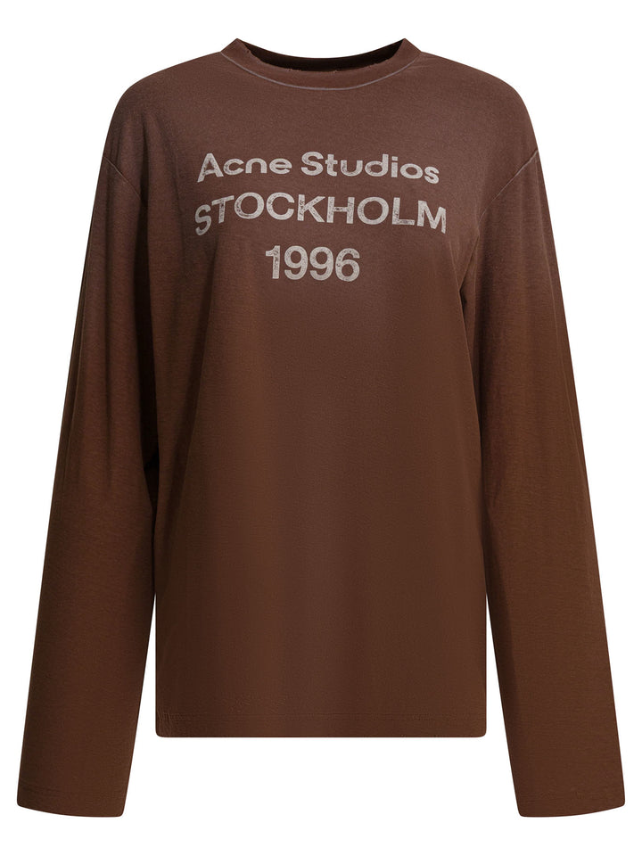 Acne Studios  T-shirts - Marrone | 2d0c5cec5765eea101a5dc2b7f1f816224dd8b94