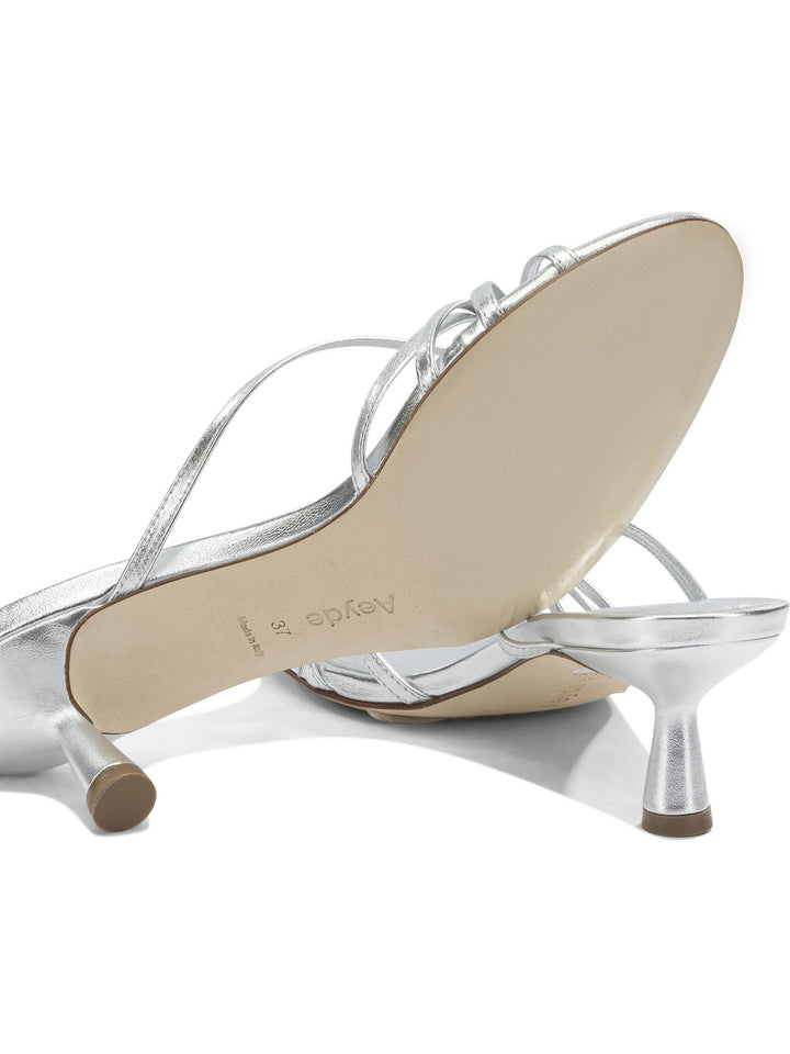 Aeyde Abby 550mm Sandali - Silver | 39699db68ef509e41cf0e983ebd291da799289af