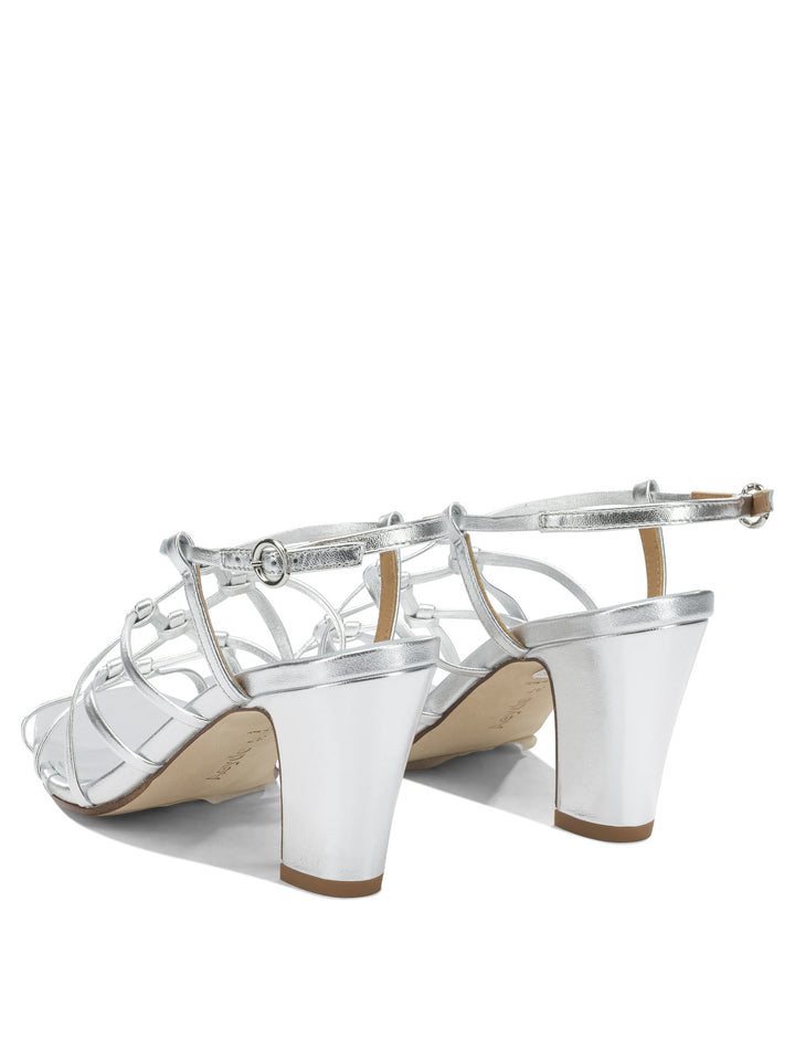 Aeyde Acacia 75mm Sandali - Silver | 9f27983195c3d950dbfa7d1255142eac6d84a1b8