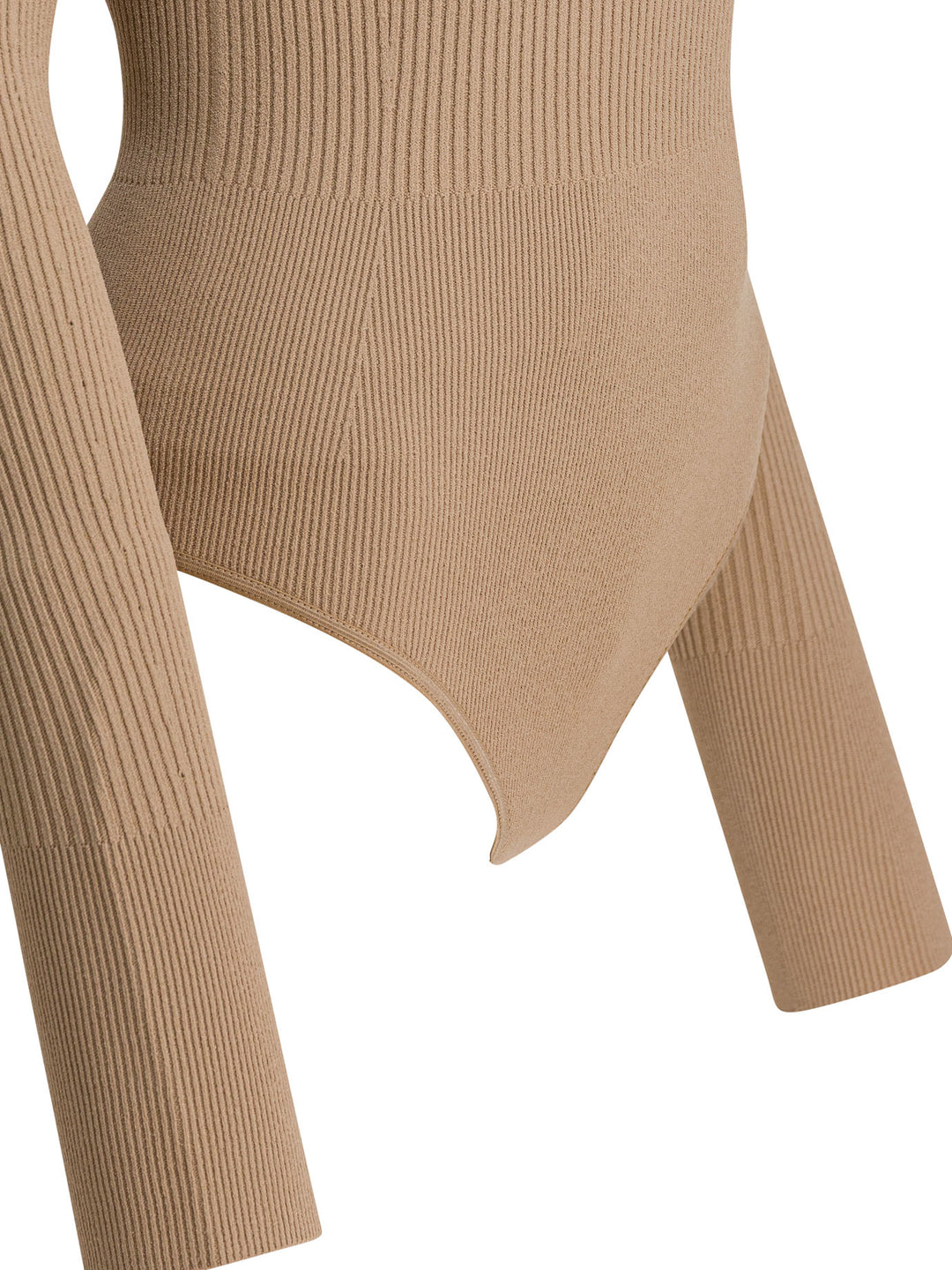 AlaïA Body Off-Shoulder Top - Beige | 1c78100d9c9246f3d4d1a627e9ac8acfa176cb7b