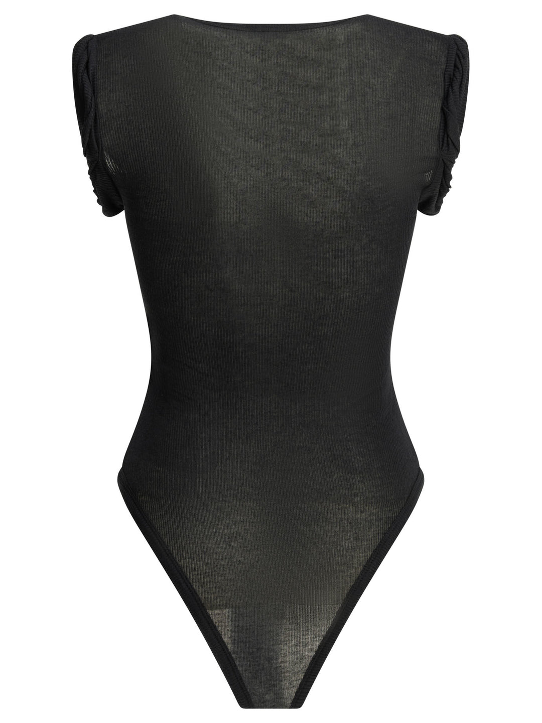 AlaïA Cashmere Blend Bodysuit Top - Nero | ae820e1bf031500bfe208155d0ec64d74ae3f050