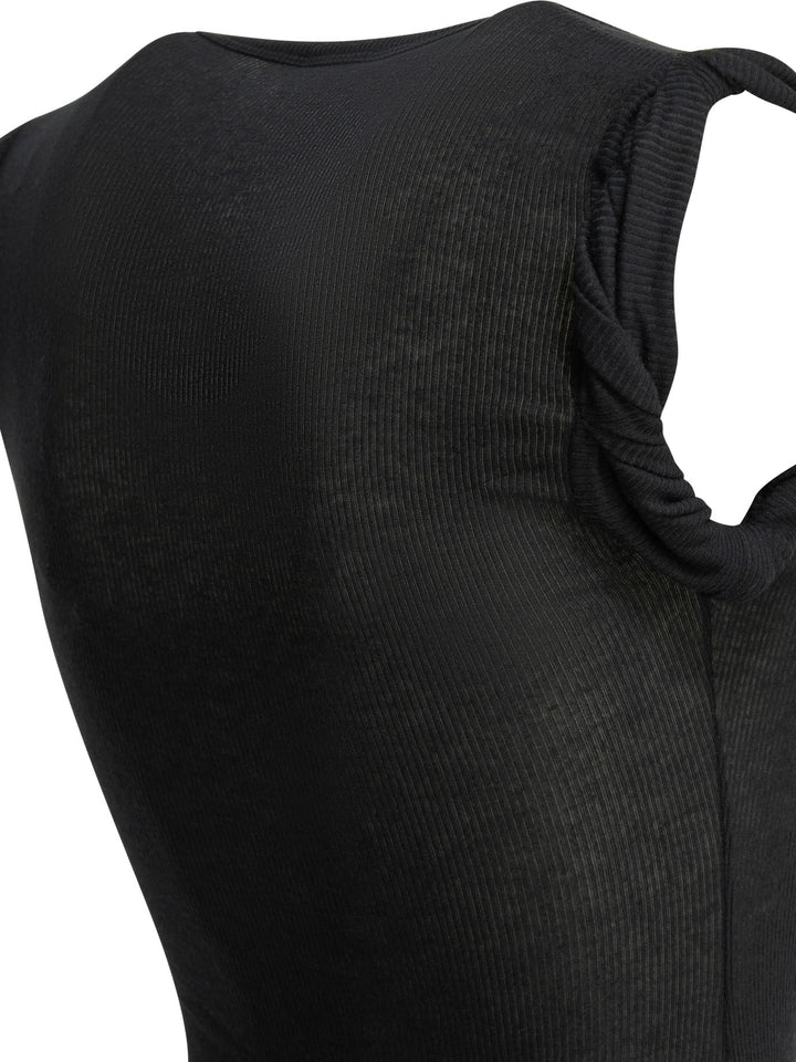 AlaïA Cashmere Blend Bodysuit Top - Nero | 7d43f1df70b708ba339c3c8feb2e4f7279edfb71