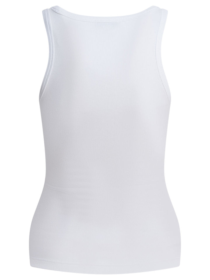 AlaïA Cotton Tank Top Top - Bianco | dbd819567e89aeb7e4183990bd85db00465c866c