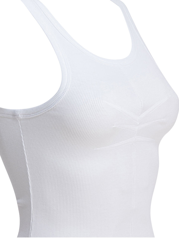 AlaïA Cotton Tank Top Top - Bianco | 2c20e6eac9a3271d49af53725ec56cb1e76caf1e