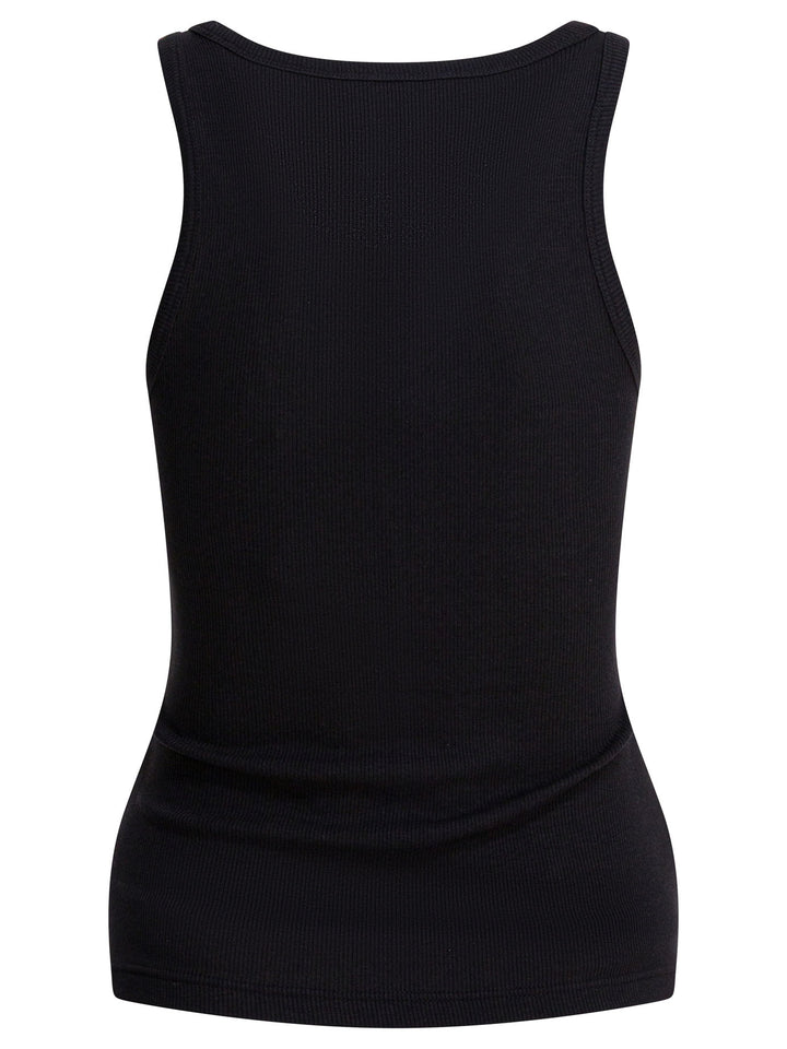 AlaïA Cotton Tank Top Top - Nero | 62a46130308d5868a7e985c6558ef176d6b4ae20