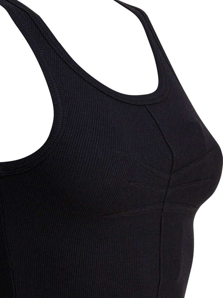 AlaïA Cotton Tank Top Top - Nero | c6a136bcef80839efb386ffc614a87232b237e93
