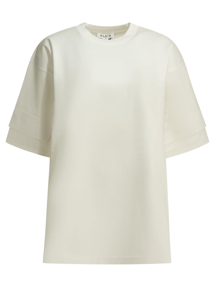 AlaïA Crew-Neck T-Shirt T-shirts - Bianco | 85891f59de75d137d3cca3d5065412088e26828f