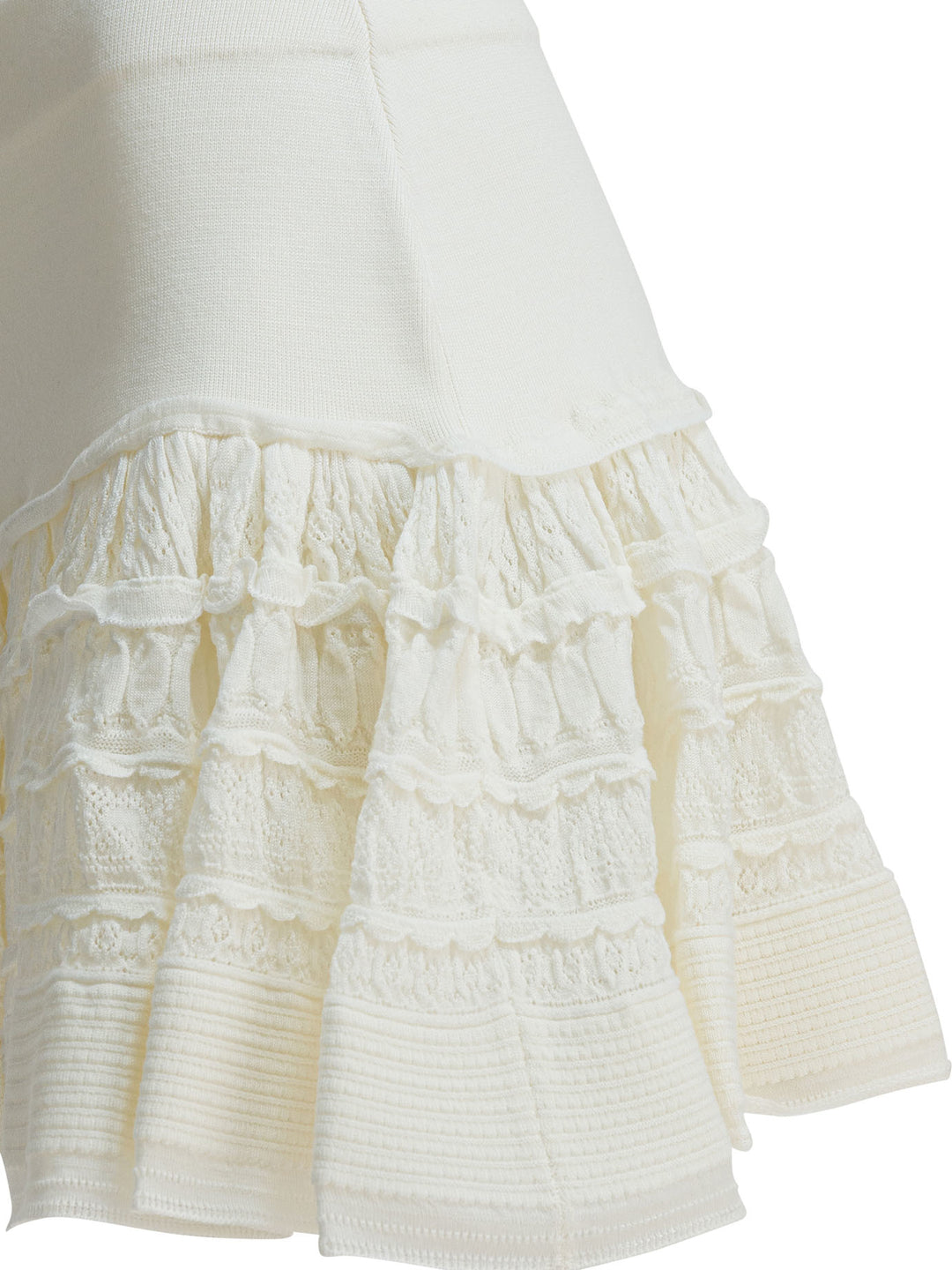 AlaïA Miniskirt With Ruffles Gonne - Bianco | b6cc792730b08542c0cd050ed9891455c1f2c26c