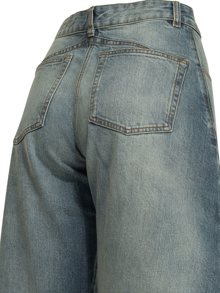 AlaïA Wide Leg Jeans - Light blue | 7c63400fd51b1d3eeb8d29e9e3a1ea66e40005b7