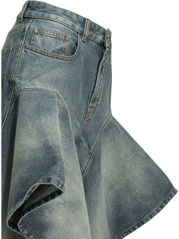 AlaïA Wide Leg Jeans - Light blue | 3048f58538738a060425afebfb3497d9fa2ca676